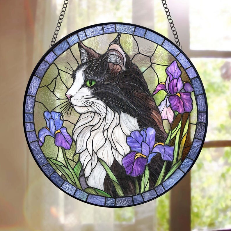 Custom Pet Stained Glass Portrait